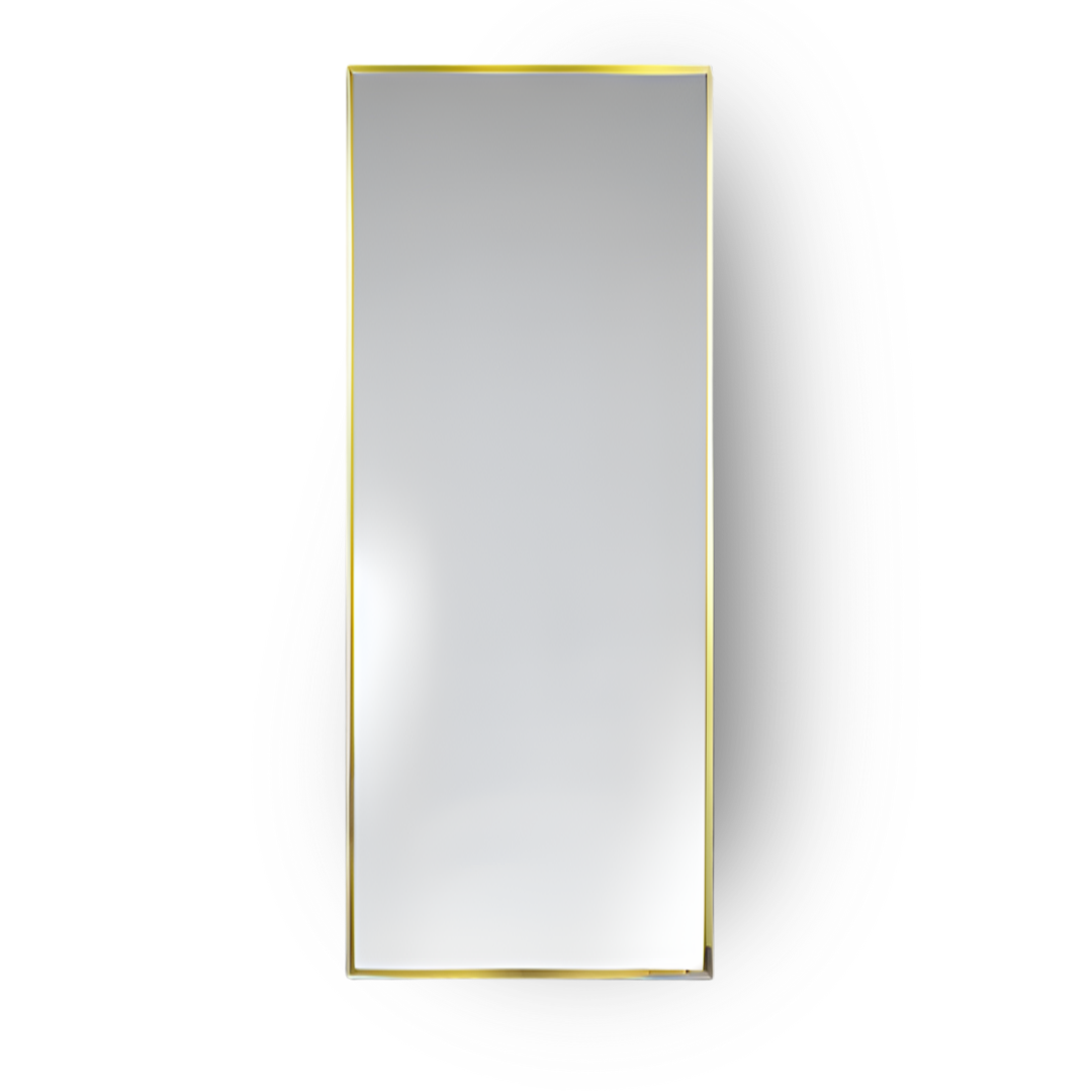 Gold rectangle Mirror - Renée Laurént