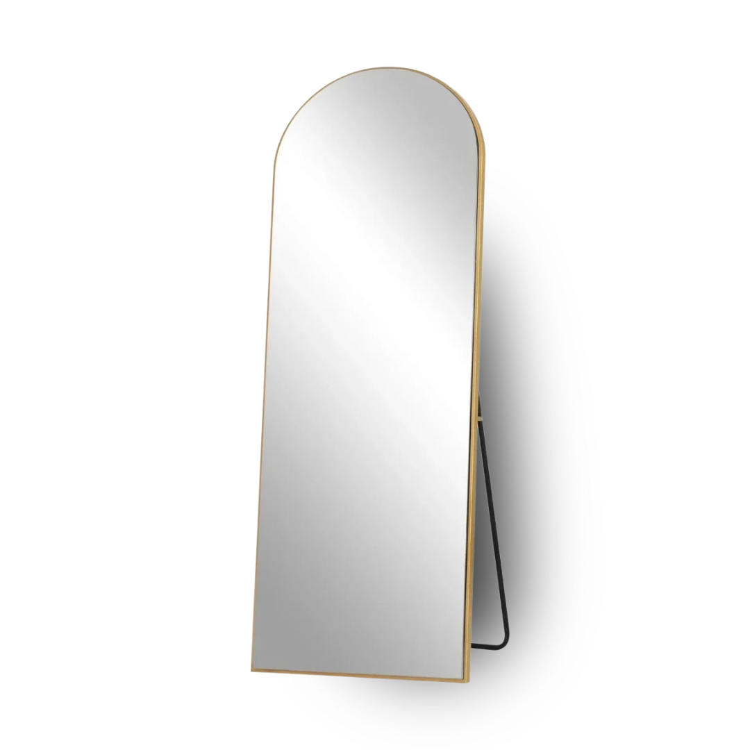 Arched Gold Frame Mirror - Renée Laurént