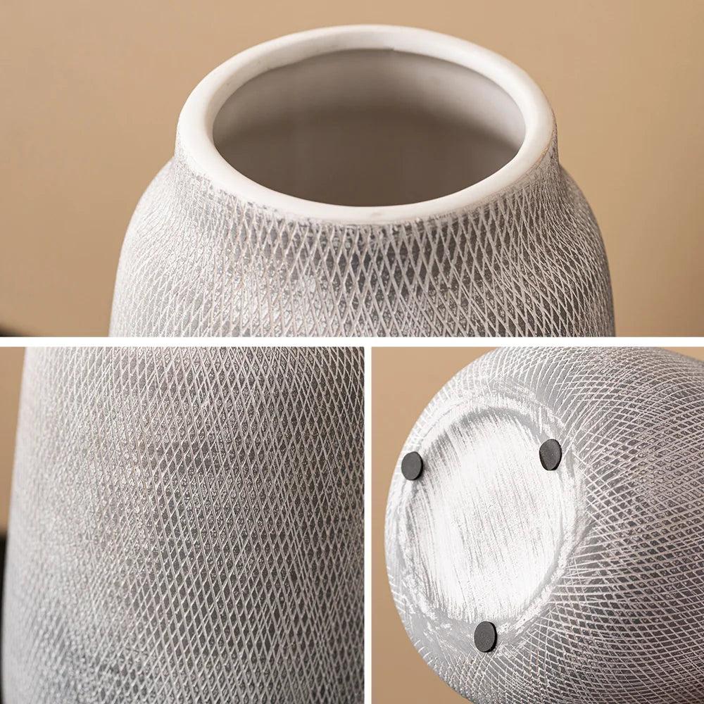 Ceramic Nordic Mesh Vase - Renée Laurént