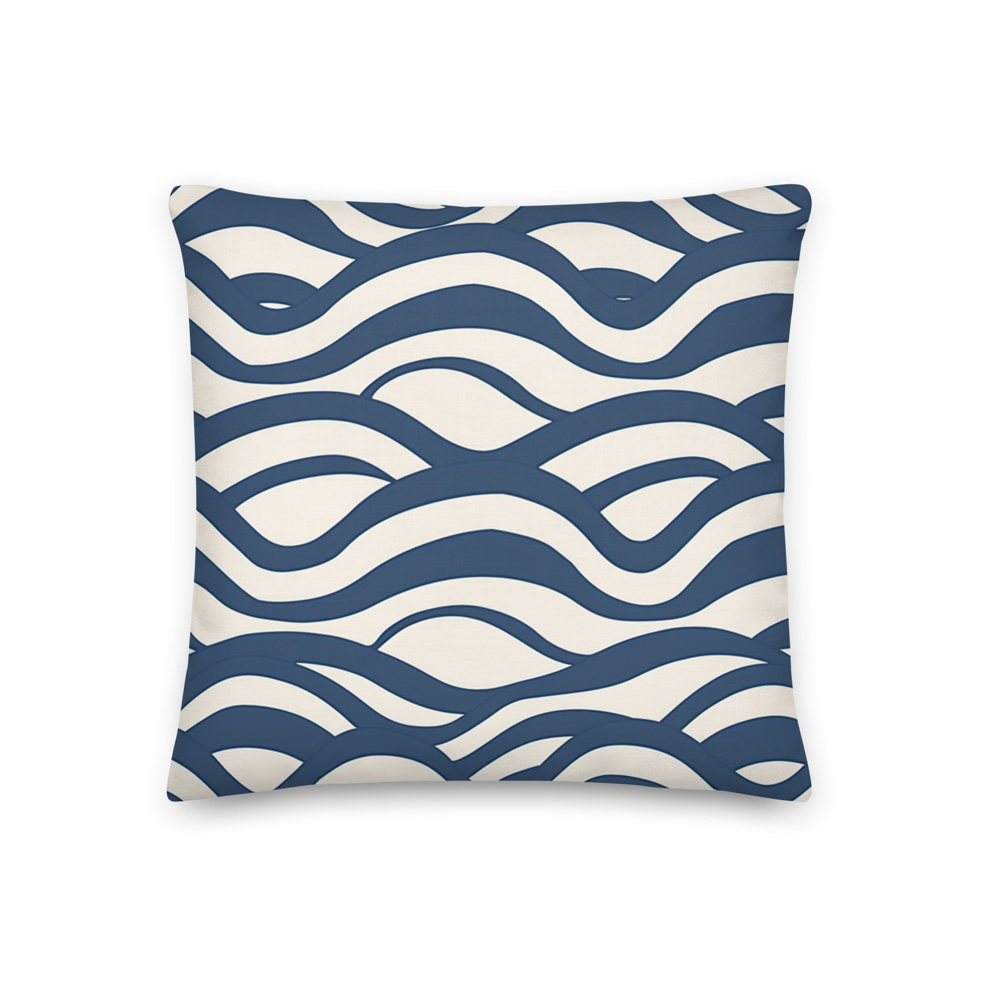 Blue Waves - Premium Pillow - Renée Laurént