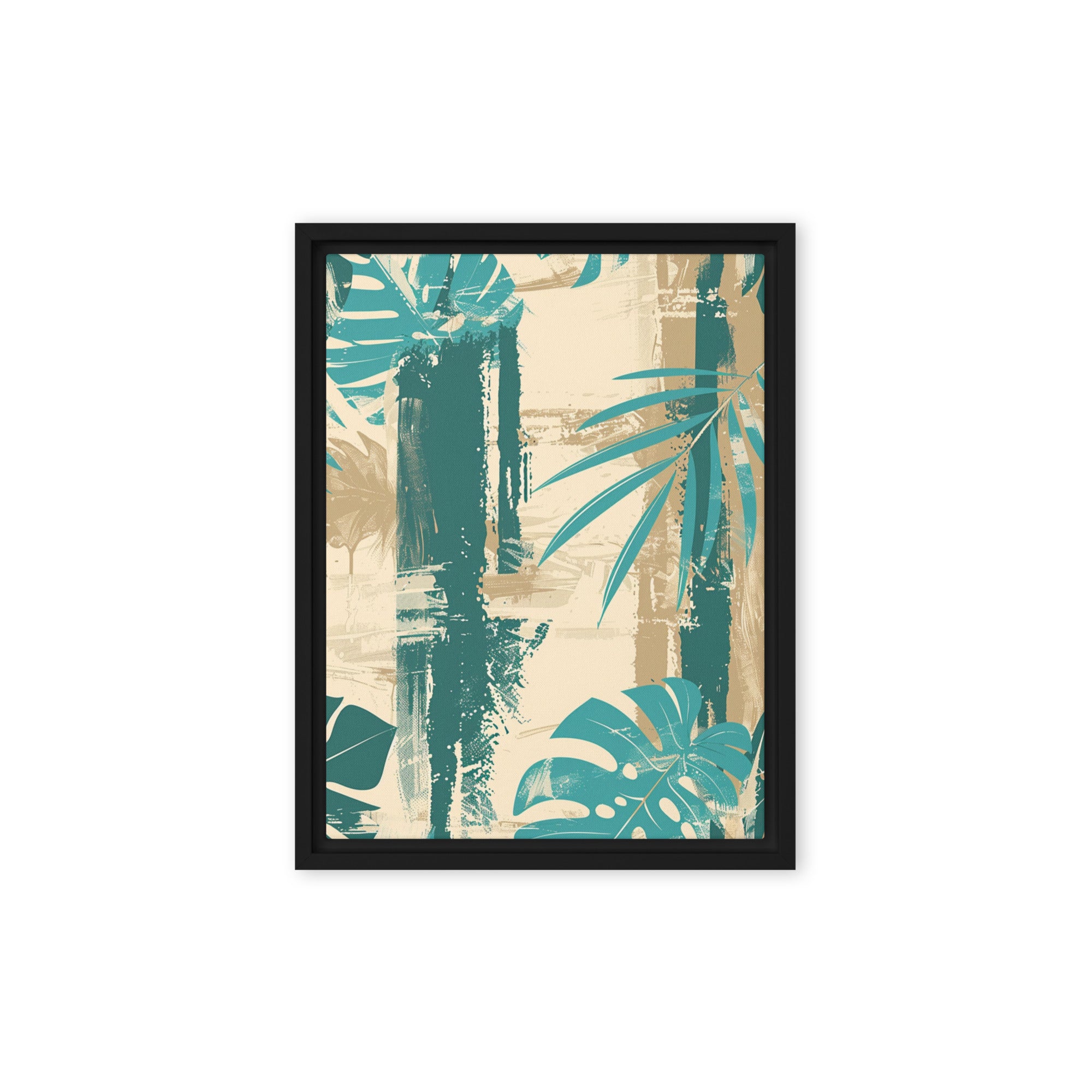 Tropical - Framed canvas unique art - Renée Laurént