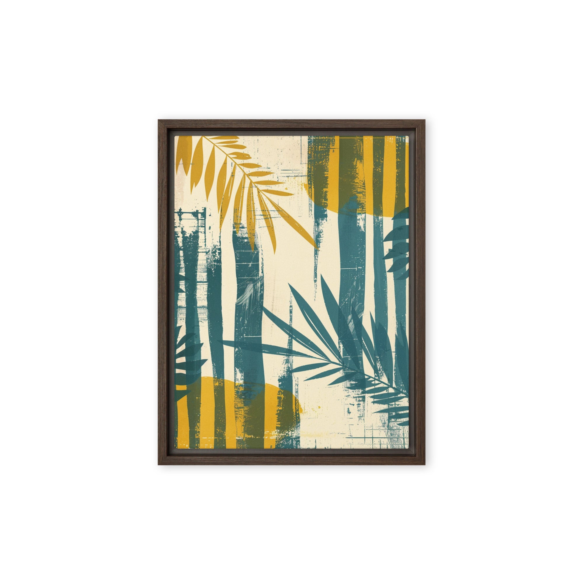 Bamboo - Framed canvas unique art - Renée Laurént