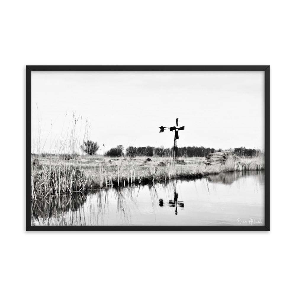 Wind Mill - Framed photo paper poster - Renée Laurént