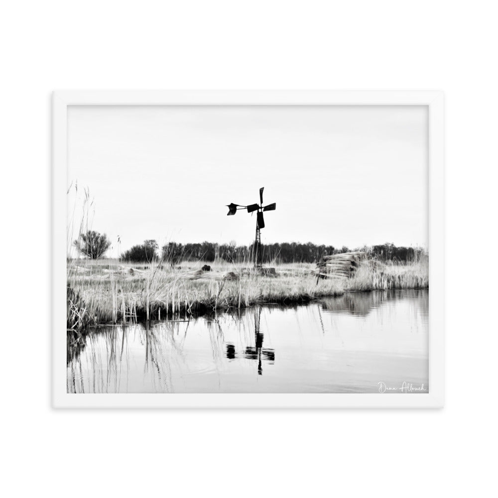 Wind Mill - Framed photo paper poster - Renée Laurént