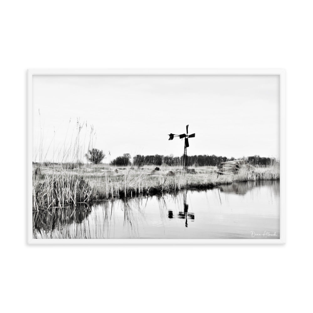 Wind Mill - Framed photo paper poster - Renée Laurént